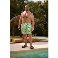 Big & Tall Men's Geometric Swim Shorts