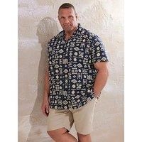 Navy Blue Tribal Revere Shirt
