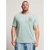 Big & Tall Men's Acid Wash Graphic T-Shirt