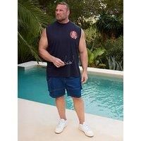 Big & Tall Mens Japanese Demon Graphic Vest Top