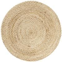 Habitat Braided Jute Circle Rug - 100X100cm - Natural