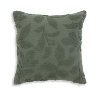 Habitat Floral Tufted Cushion - Green - 43x43cm