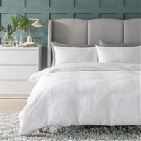 Habitat Patterned Waffle White Bedding Set - King size