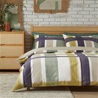 Habitat Cotton Printed Check Bedding Set - King size