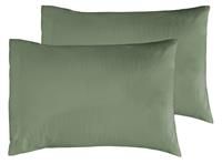 Habitat Cotton Rich 180 TC Standard Pillowcases 6 Pack-Green