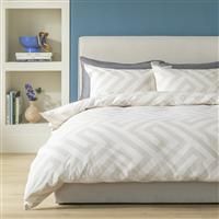 Habitat Geo Print Beige Bedding Set - Single