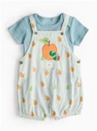 The Very Hungry Caterpillar Gingham Bibshorts Set Up to 3 mths