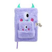 Home Bold Fluffy A5 64 Page Novelty Notebook With Lock & Key