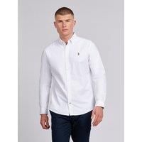 U.S. POLO ASSN. Men's Oxford Shirt in White | Size: Medium