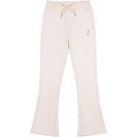 Juicy Couture Girls Diamante Velour Bootcut Jogger - Shell - Beige