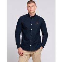 U.S. POLO ASSN. Men's Oxford Shirt in Dark Navy | Size: Small