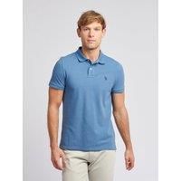 U.S. POLO ASSN. Men's Pique Polo Shirt in Blue | Size: XL