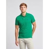 U.S. POLO ASSN. Men's Pique Polo Shirt in Green | Size: Medium
