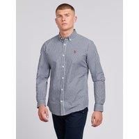 U.S. POLO ASSN. Men's Gingham Poplin Shirt in Dark Navy | Size: Small