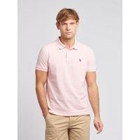 U.S. POLO ASSN. Men's Pique Polo Shirt in Pale Pink | Size: 3XL