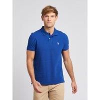 U.S. POLO ASSN. Men's Pique Polo Shirt in Royal | Size: 3XL