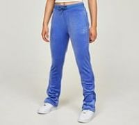 Juicy Couture Girls Diamante Bootcut Jogger - Blue - Size M/G