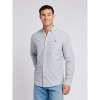 U.S. POLO ASSN. Men's Peached Oxford Shirt in Dark Olive | Size: 2XL