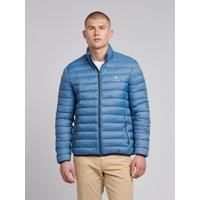 U.S. POLO ASSN. Men's Lightweight Bound Quilted Jacket in Blue | Size: 2XL