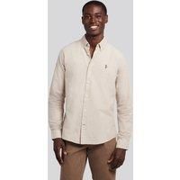 U.S. POLO ASSN. Men's Peached Oxford Shirt in Natural | Size: Medium