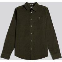 U.S. POLO ASSN. Men's Textured Corduroy Shirt in Dark Green | Size: 2XL