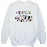 Disney Girls Mickey Mouse And Friends Faces Sweatshirt