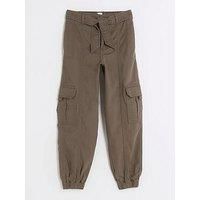 River Island Girls Belted Cargo Trousers - Khaki