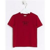 River Island Mini Mini Boys Dragon Graphic T-Shirt - Red