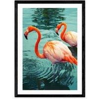 East End Prints Flamingoes Print by Honey Island Studio