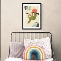 East End Prints Mama Sloth Print