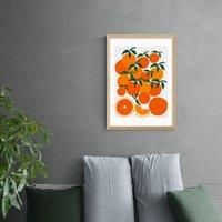 East End Prints Orange Harvest Print
