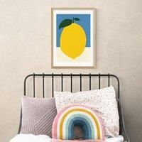 East End Prints Yellow Lemon Print
