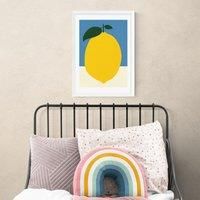 East End Prints Yellow Lemon Print