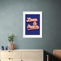 East End Prints LOVE AND PEACE Print by Show Me Mars