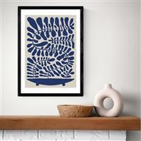 East End Prints 100 Leaved Plant Black Frame Art Print - A2