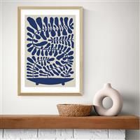 East End Prints 100 Leaved Plant Oak Frame Art Print - A3