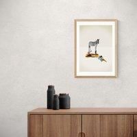 East End Prints Zebra Walking Shadows Print