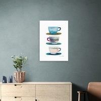 East End Prints Coffee Cups Print