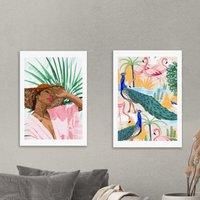 Set of 2 East End Prints Sunshine & Utopia Prints