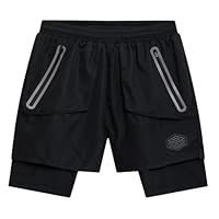Umbro Mens Pro Training Elite Hybrid Short (L) (Black)