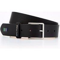Ps Paul Smith Ps Keeper Stitch Leather Belt - Black