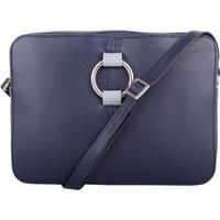 Genuine Soft Leather Boxy Style Crossbody Shoulder Handbag