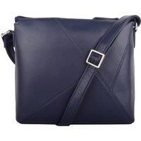 Genuine Soft Leather Crossbody Shoulder Triangle Panel Handbag
