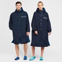 FREESPIRIT Unisex Adults Aquarobe Pro, Drying Robe for Watersports, Fully Waterproof, Deep-Pile Fleece Lining, Blue, L-XL