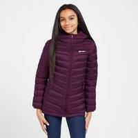 Berghaus Kids/' Lightweight Insulated Longline Kirkhale Baffle Jacket with Hood, Girls Insulated Jacket, Winter Coat for Girls, Outdoors, Trekking, Hiking and Walking Clothing, Purple, Age 7-8