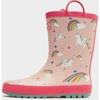Peter Storm Kids' Unicorn Wellington Boots, Pink