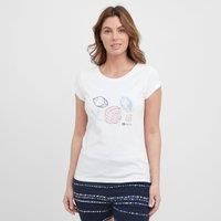 Women's Shell Print Tee, White