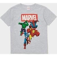 Kids' Marvel Squad T-Shirt, Grey
