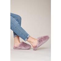 'Maberley' Fluffy Sheepksin Mule Slippers