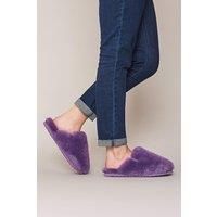 'Maberley' Fluffy Sheepksin Mule Slippers